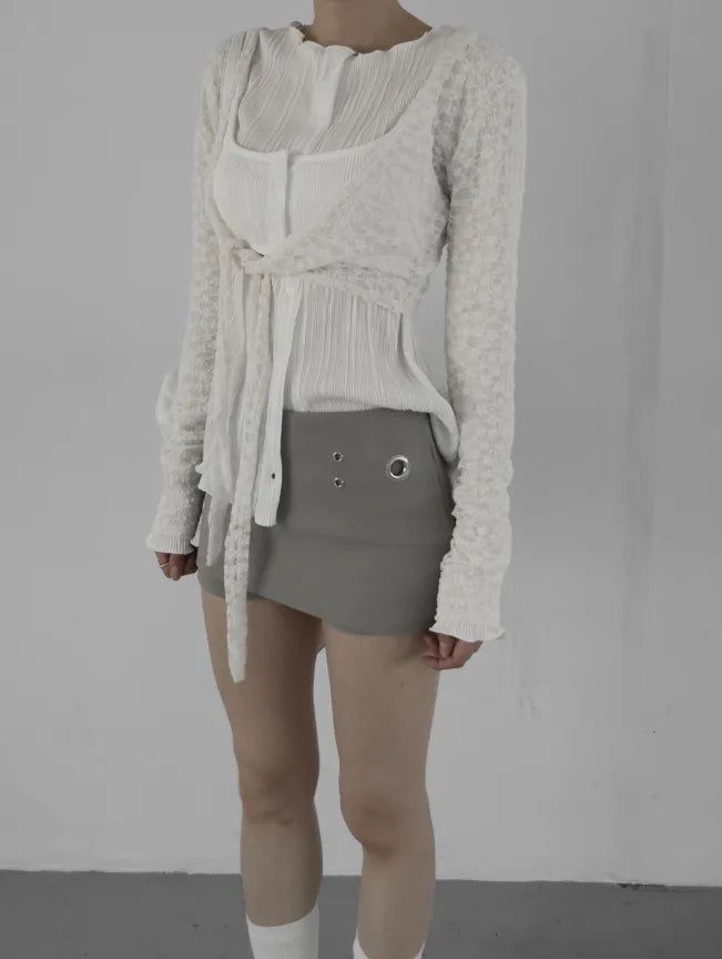 Noi Eyelet Skirt Pants