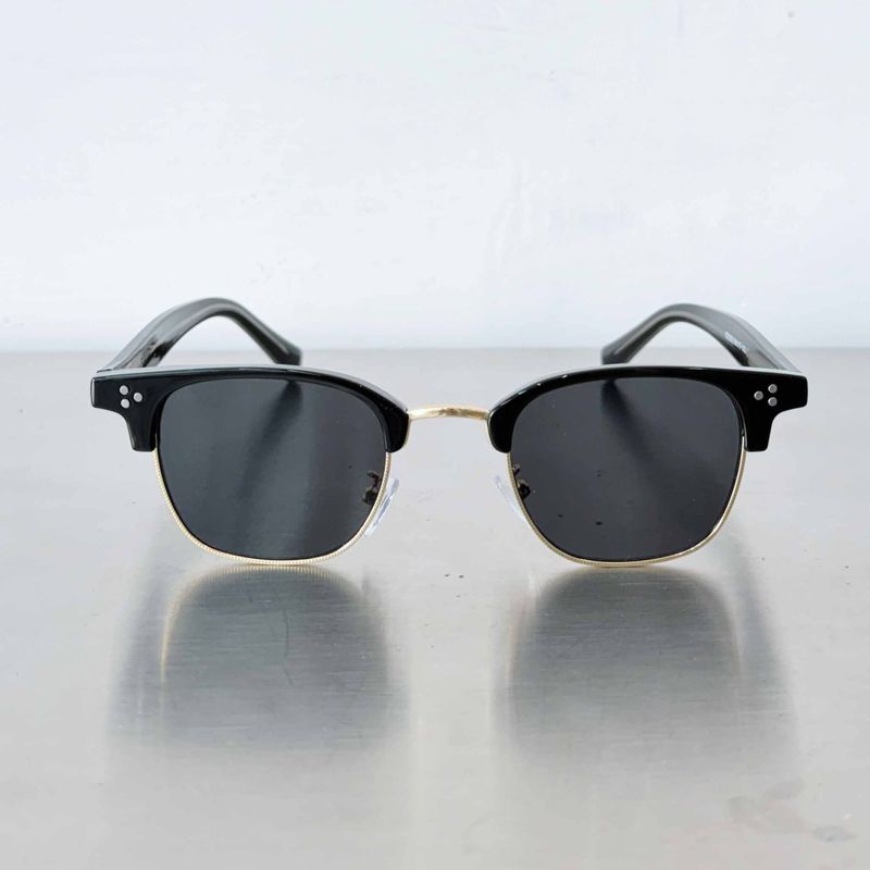 Black Gold Semi-Rim Sunglasses