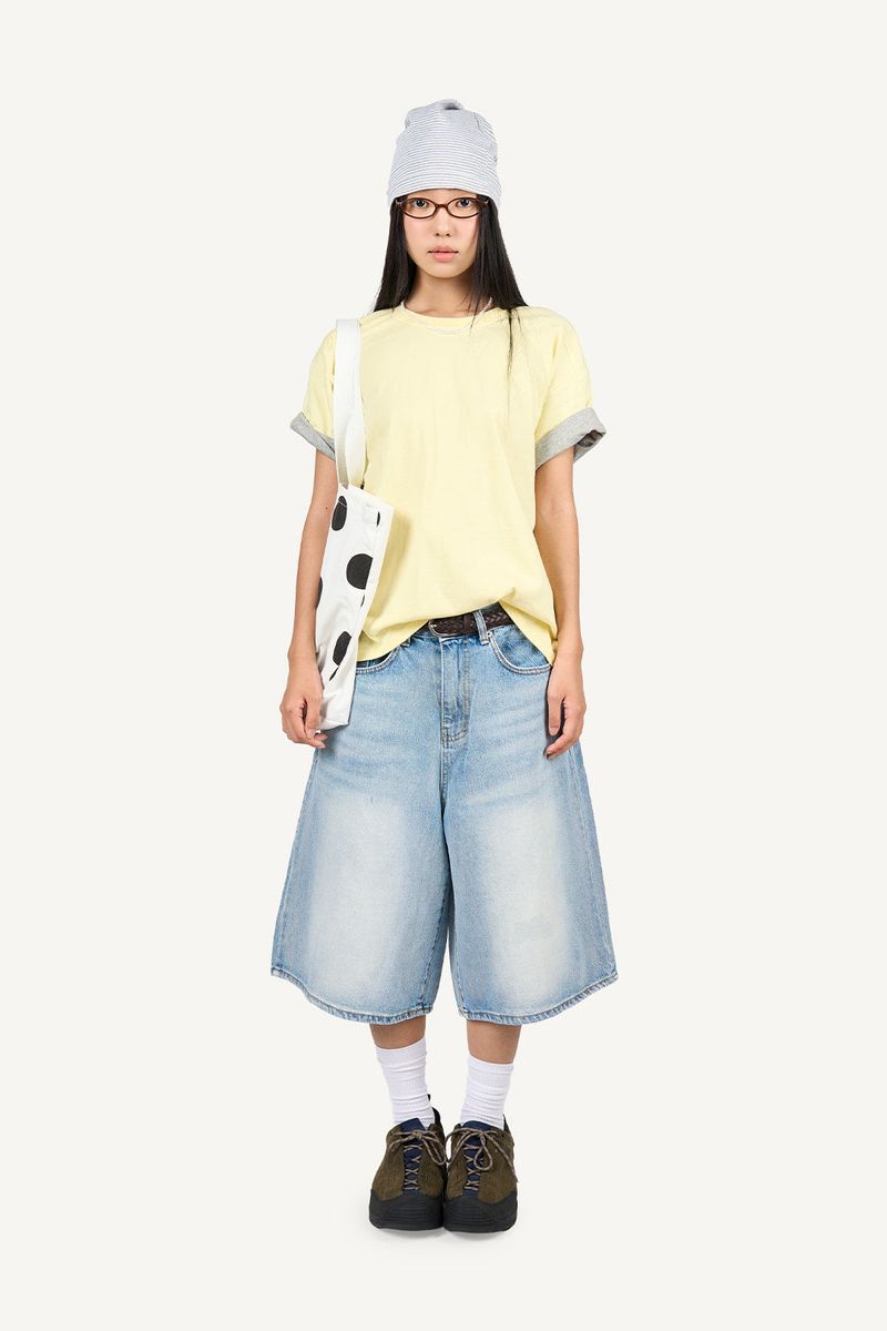 Lolly Color Matching Roll-up T-shirt
