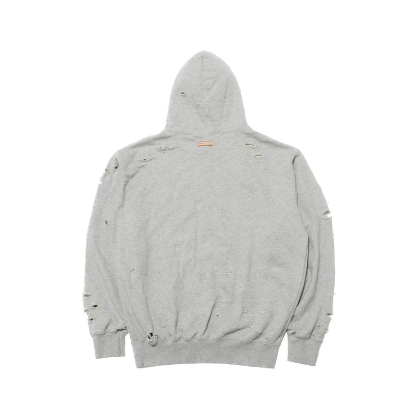 damage hoodie (gray)