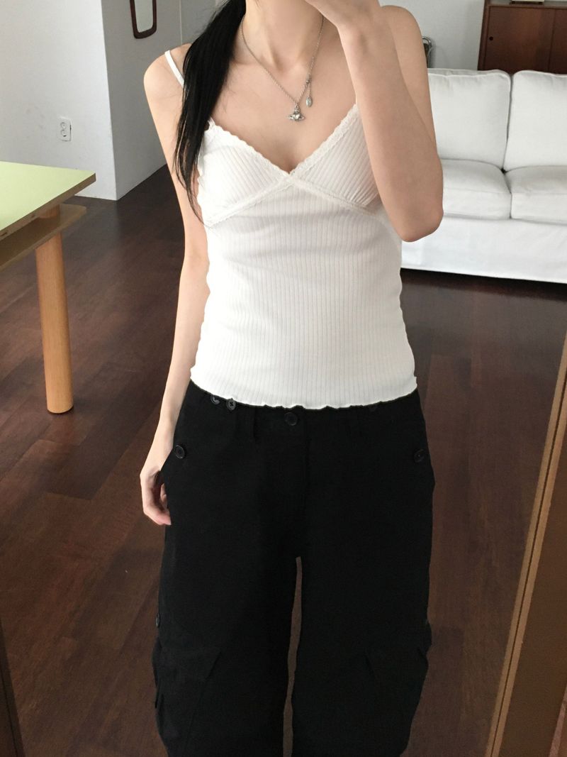 More lace sleeveless (5 colors)