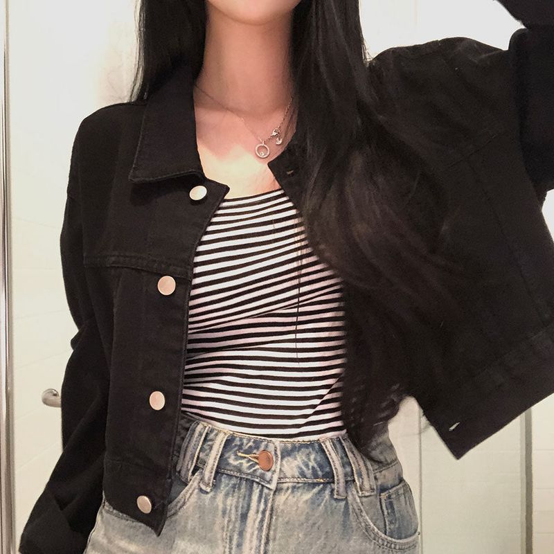 [BELLIDE MADE] creamy cropped cotton jacket
