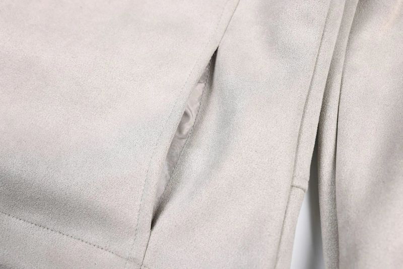 Napoleon Button Suede Rider Jacket