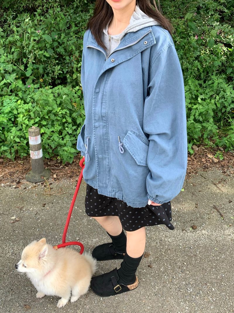 Vintage Washed Field Jacket Jumper (3c)