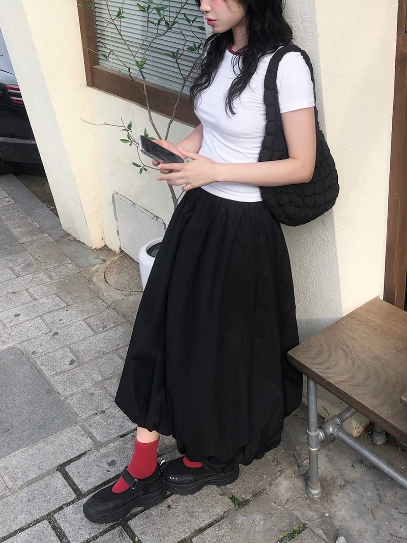 Balloon Maxi Skirt