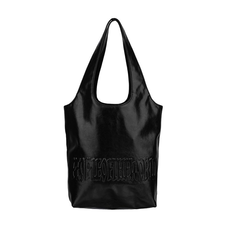 Signature Logo Leather Shoulder Bag