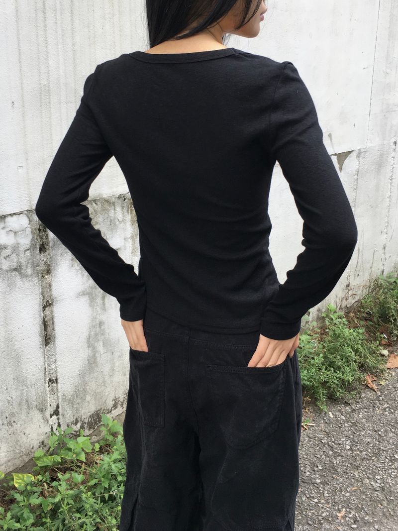 Léon Metal Slim Button Long Sleeve (3c)