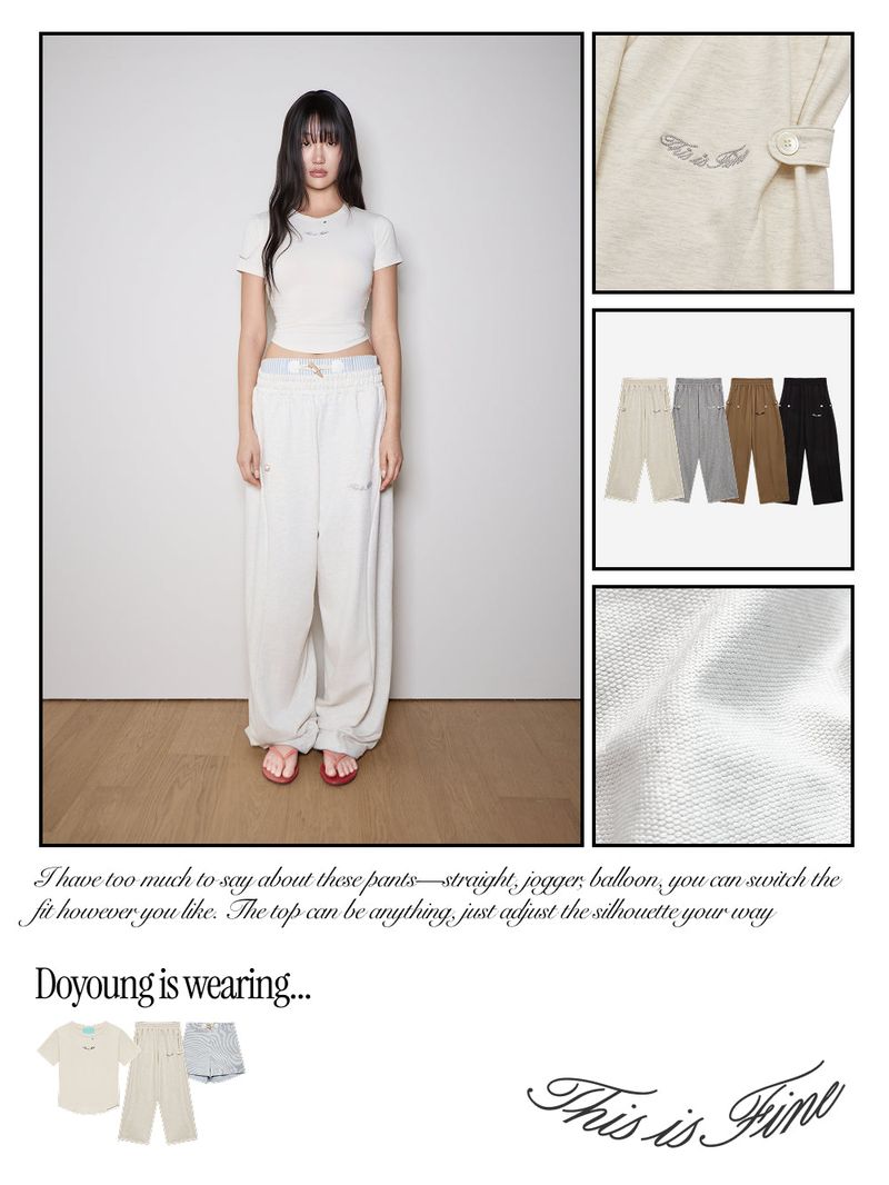 Button Sweatpants