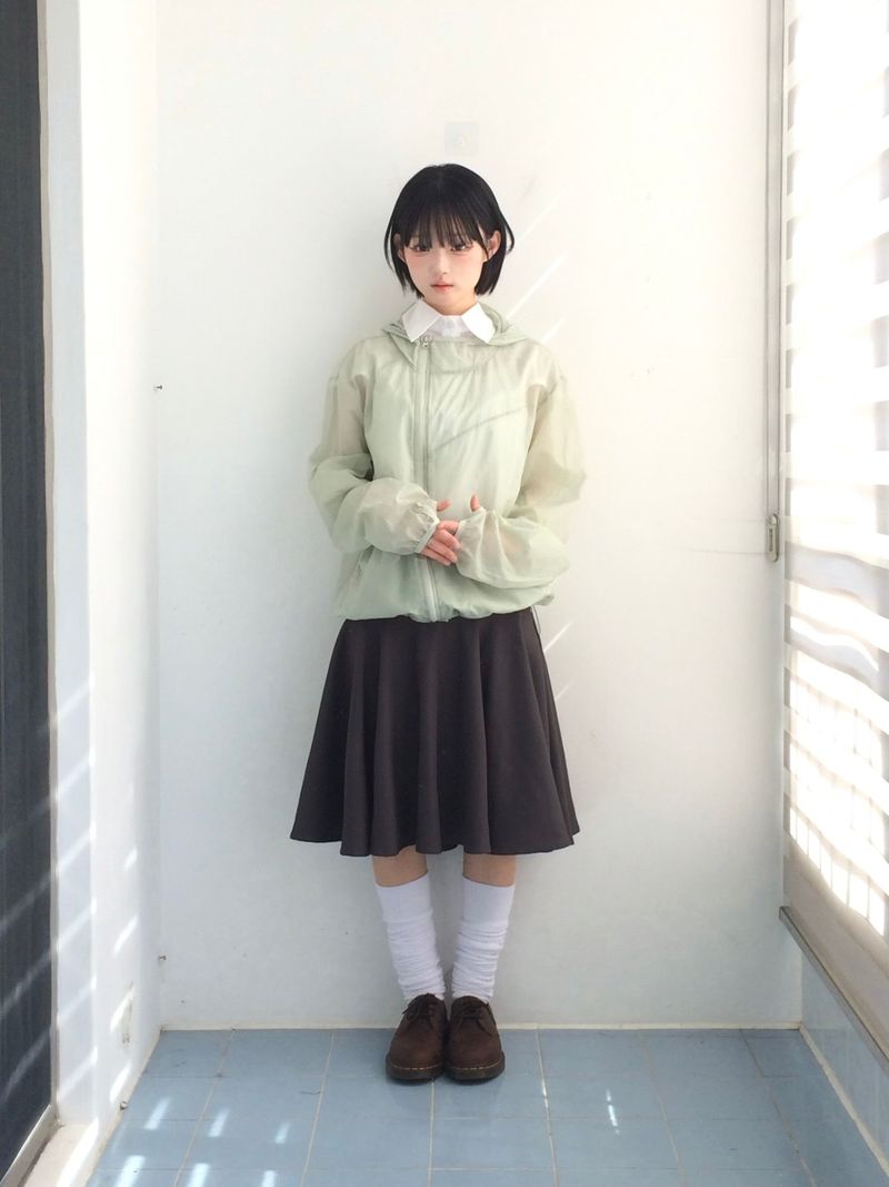 A-line rose flare skirt