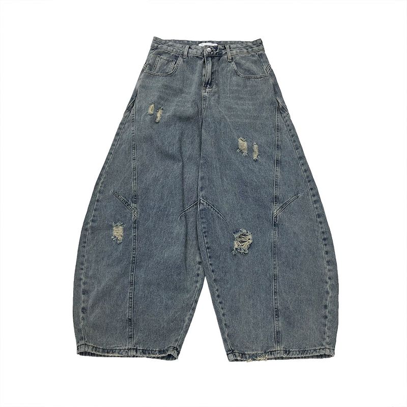 Raito Curved Balloon Denim