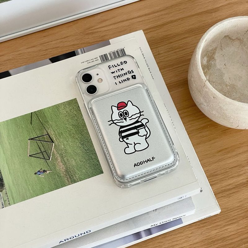 red cap eddy magsafe card wallet
