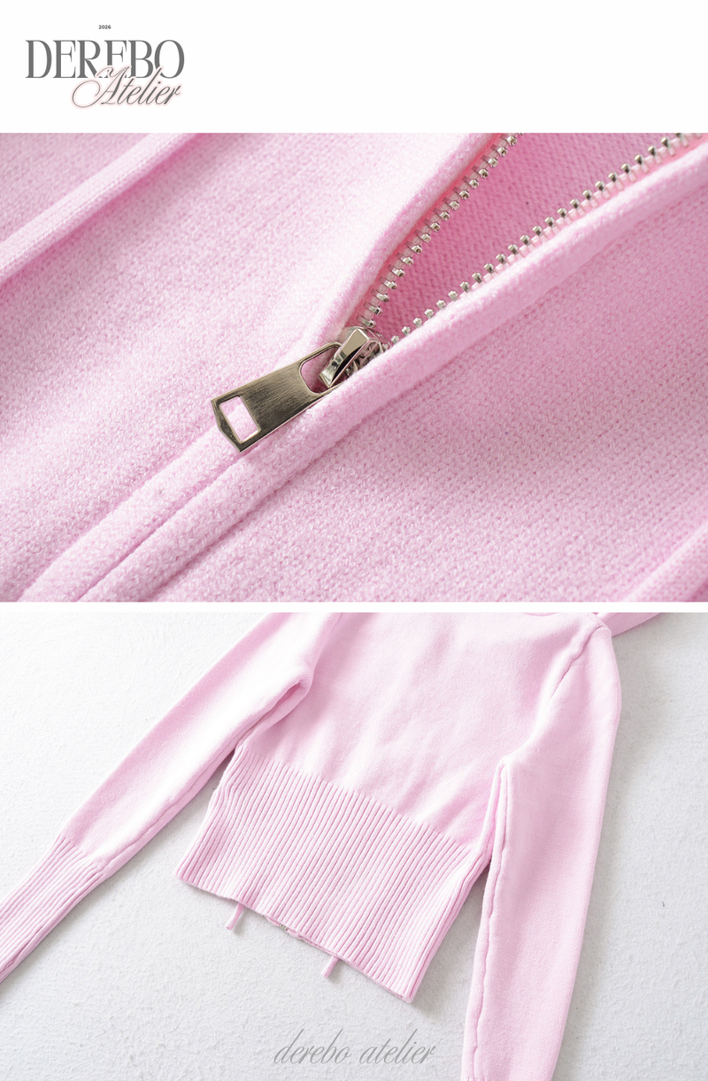 Cozy Knitwear Zip-up Training Set-up (PANTS)