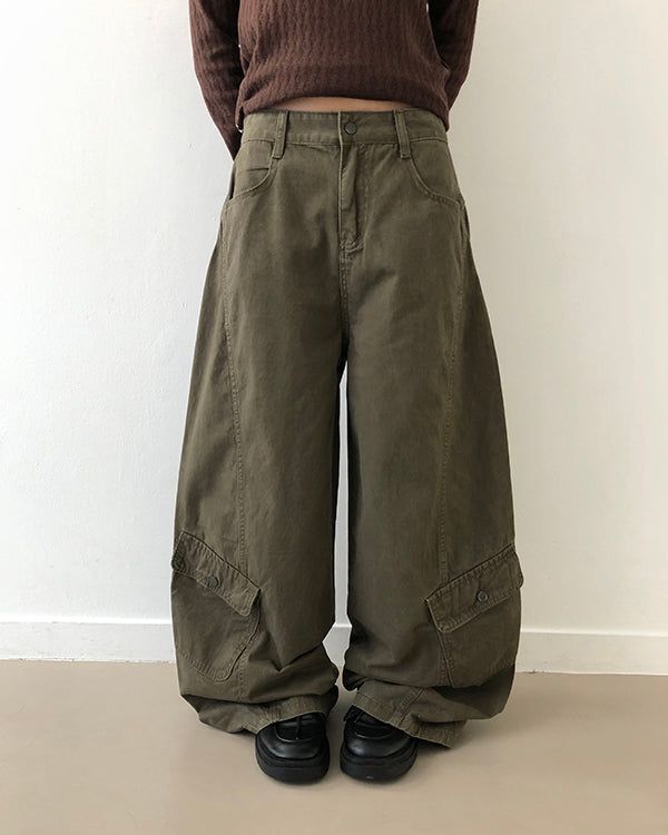 WONDER WONDER（ワンダーワンダー）の「ベインカーゴカーブバルーンワイドロングパンツ（パンツ）」