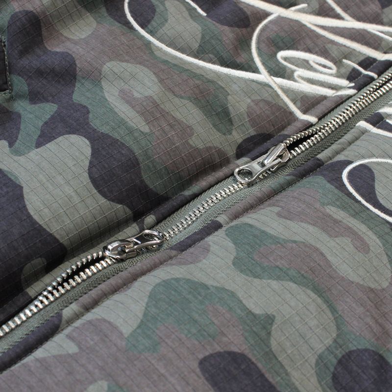 Cropped Fur Hood MA-1 Jacket (Camo)