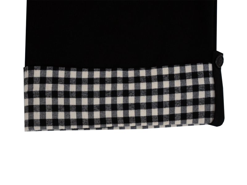 CHECK FOLDING BERMUDA SWEATPANTS