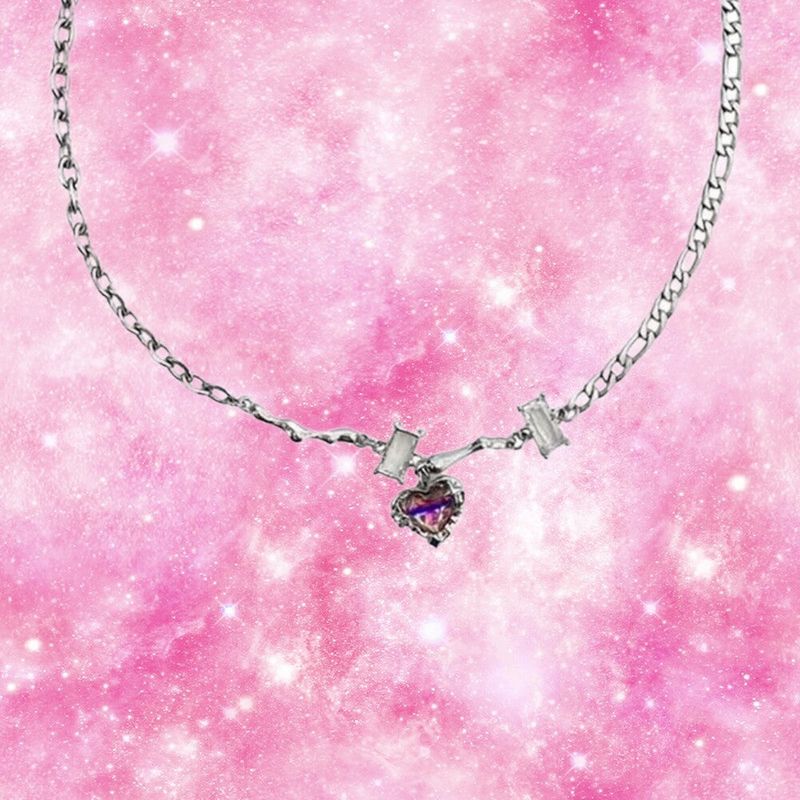 MÜCE（ミュセ）の「0096 Violet heart stone chain necklace（Accessories）」