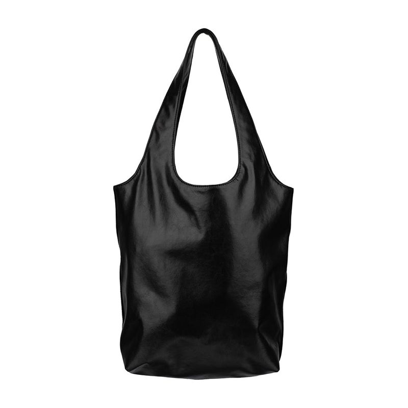 Signature Logo Leather Shoulder Bag