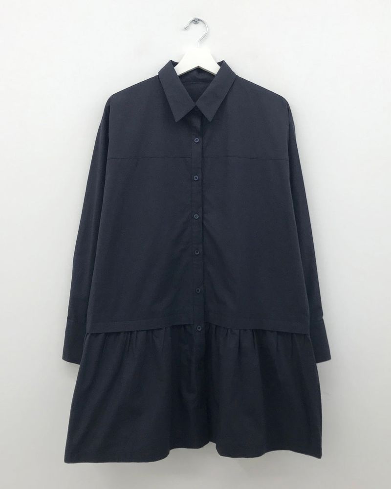 low-key shirt dress (2color)