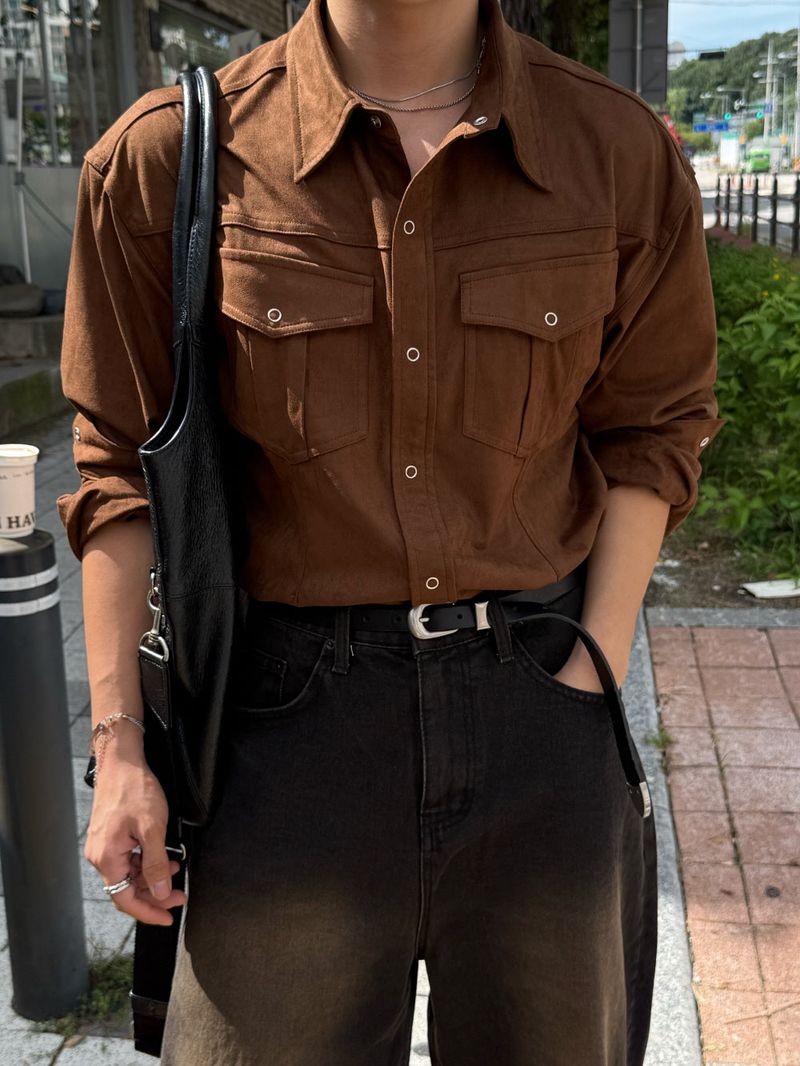 Yard suede western shirt