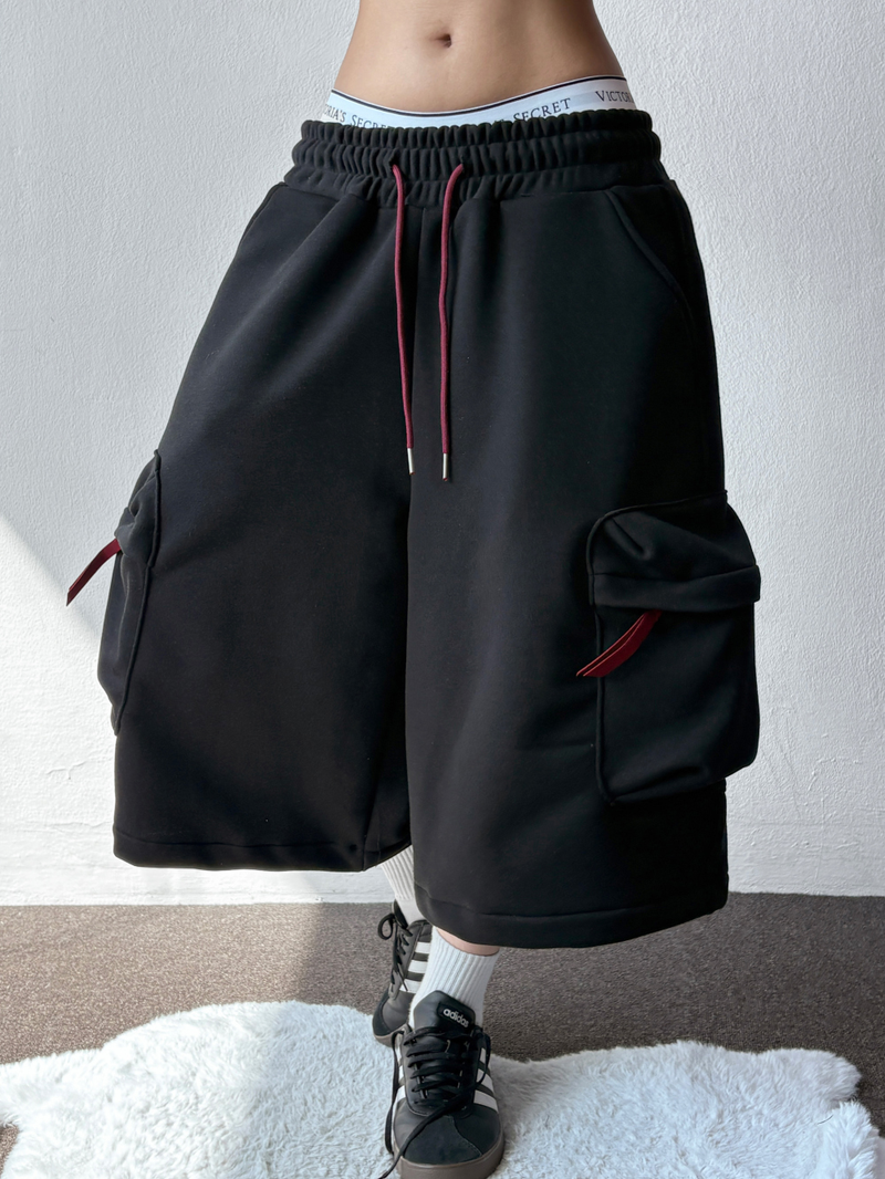 Cloud Cargo Balloon Coloring Over Bermuda Shorts 2 COLORS 