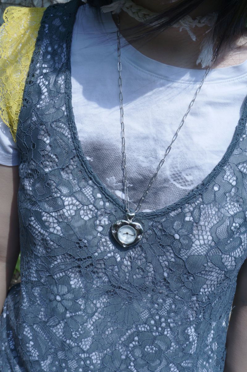Heartbeam watch necklace