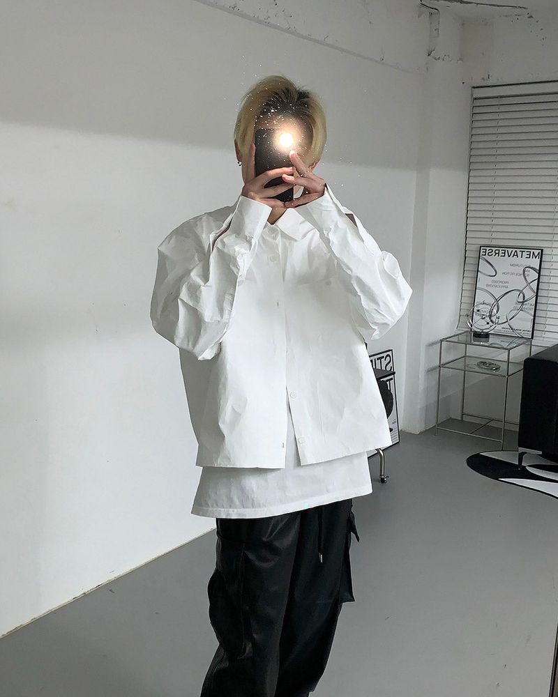 CR Laminating Cropped Jacket (2 colors)
