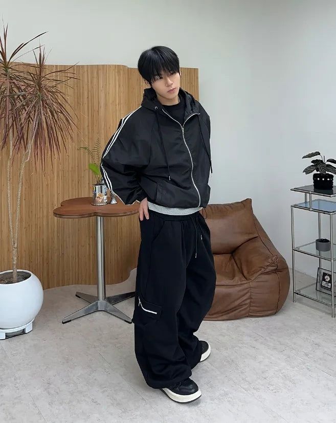 Diven Zipper Cargo Training Pants