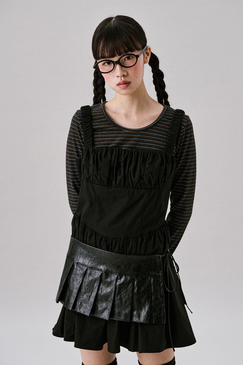 Leather Skirt Belt [Black]