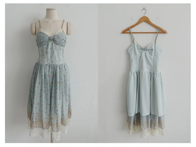 MINT BLOSSOM LACE DRESS