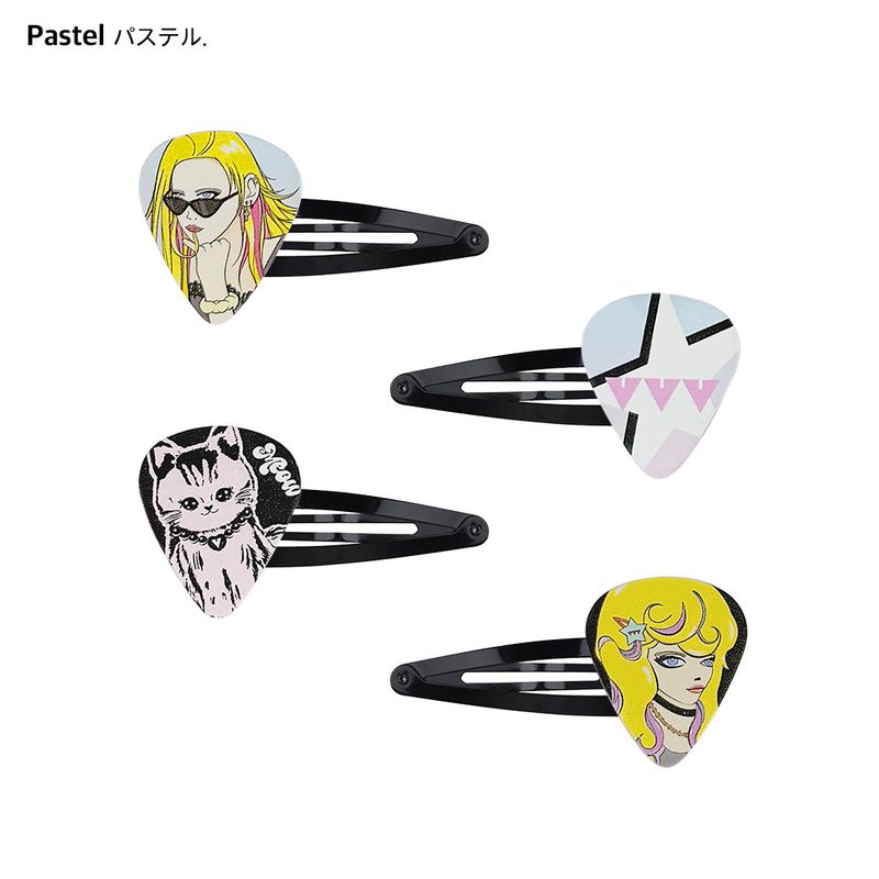 [SET] Funky Logo Pick Hairpin _ MX