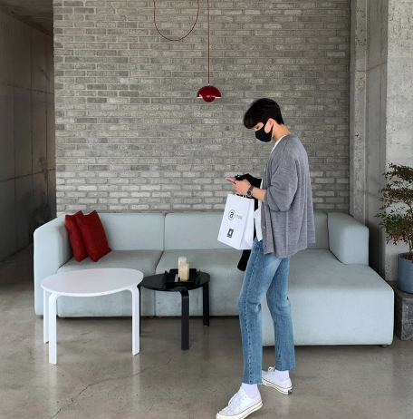 flander plain overfit cardigan