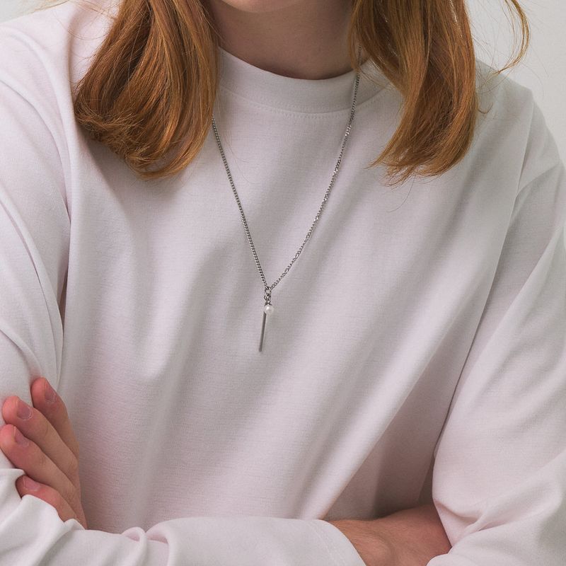 Unisex Necklace Stick Pendant_CLEF HI PEARL NEC