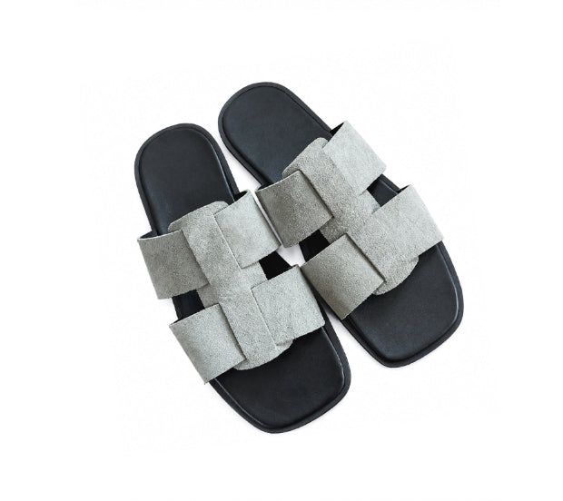 Monk Cowhide Handmade Slippers