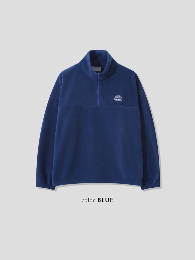 ルアーフリースハーフジップアップTシャツ (5color)
