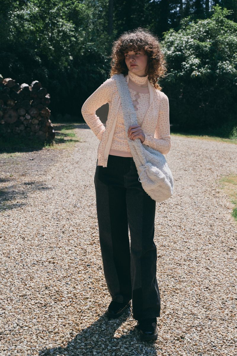 BOHEMIAN LAYERED SLIM LONG SLEEVE [SALMON]
