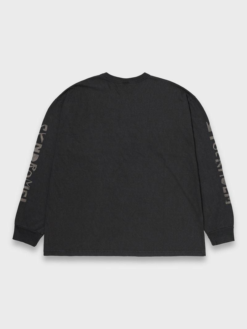 SORRY LS TEE PIGMENT DYED - CHARCOAL