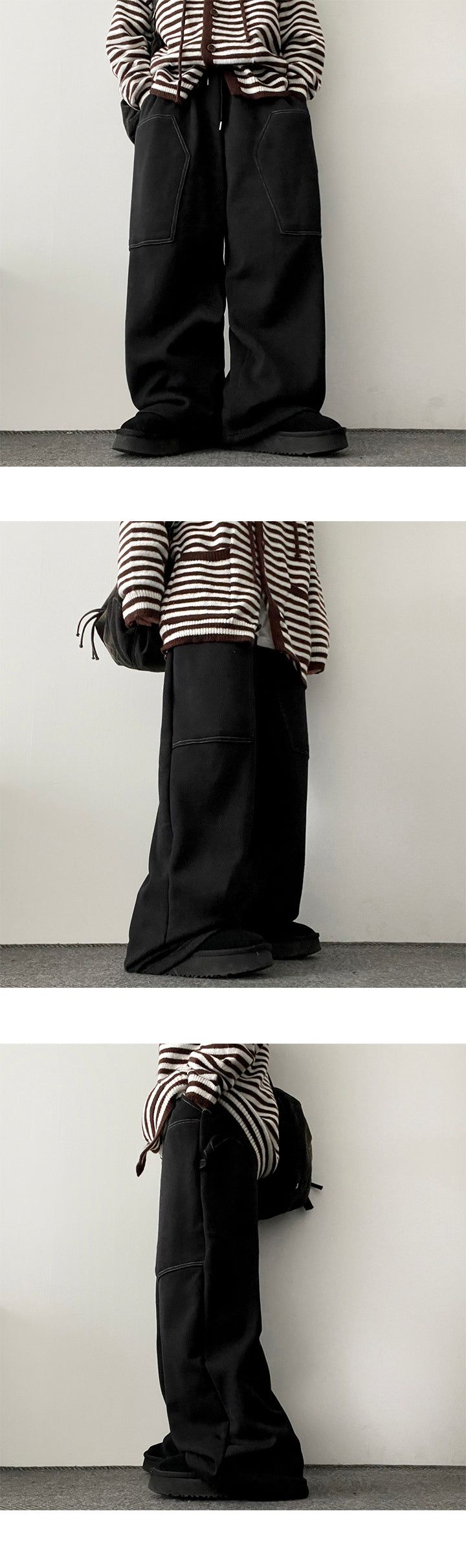 Letti Napping Stitch Carpenter Wide Pants