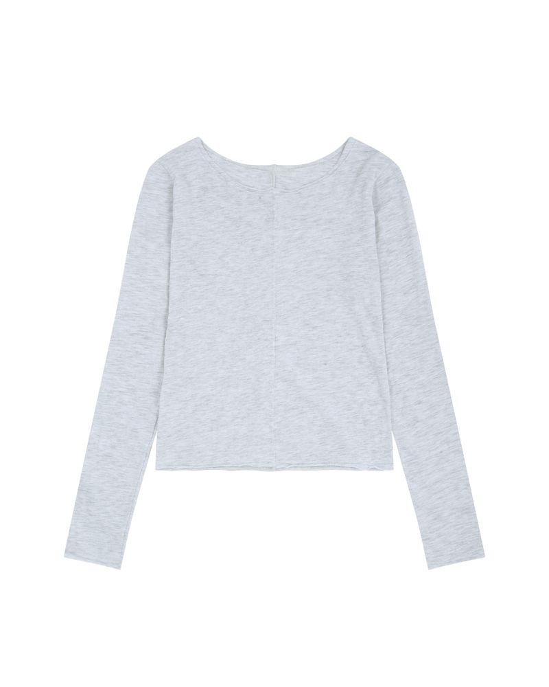 aldiyouu（アルディユー）の「Stitched T-shirt - Oatmeal White（Tops）」