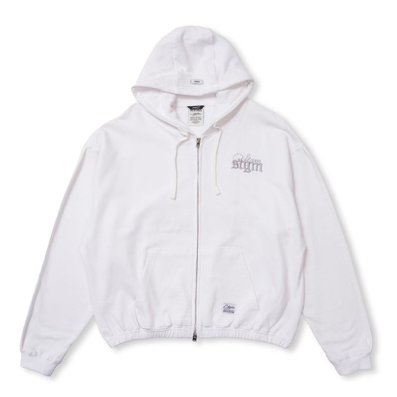 ML CROP ZIP-UP BLACK / WHITE