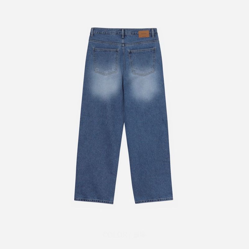 Nerd wide brush denim pants