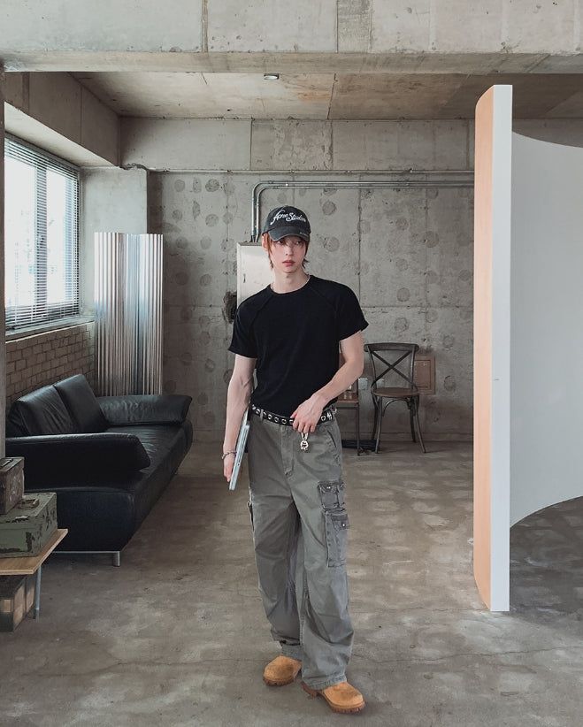 Berken Multi-Pocket Wide Cargo Pants