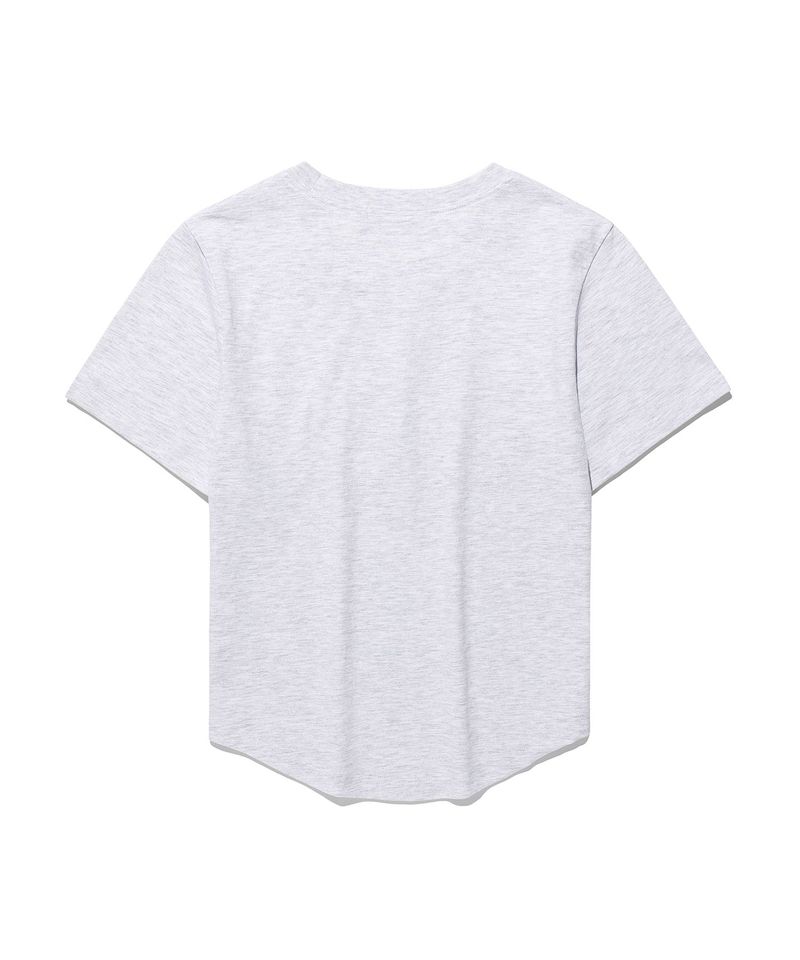 Bumpy Kiss Logo Tee Grey (KIB6MFT503A)
