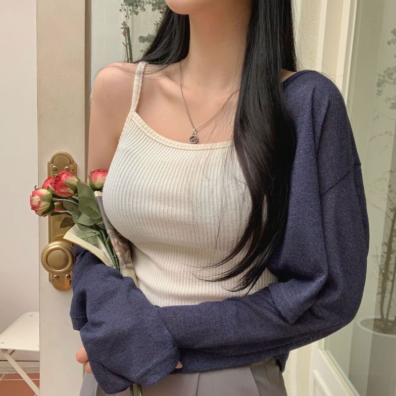 [BELLIDE MADE] CASTERA RIB KNIT CAMISOLE
