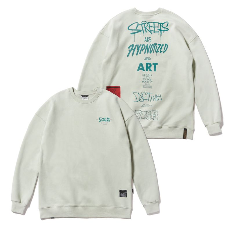 STIGMA(スティグマ)の「TYPO OVERSIZED HEAVY SWEAT CREWNECK BEIGE(Tops)」