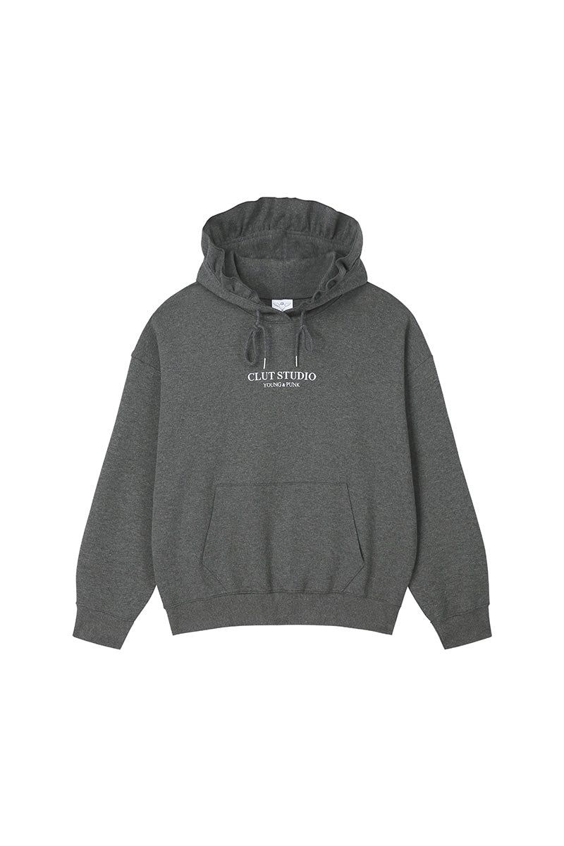 oversize ruffle hoodie