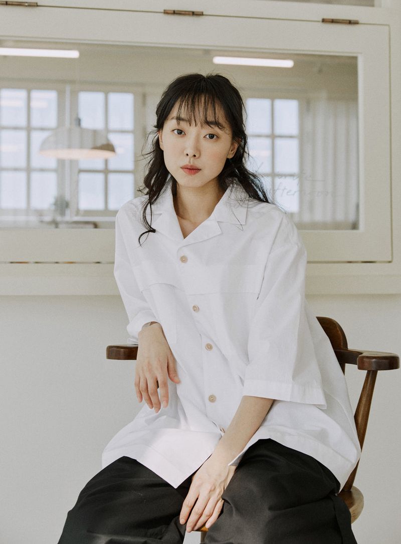 unisex folding shirts white