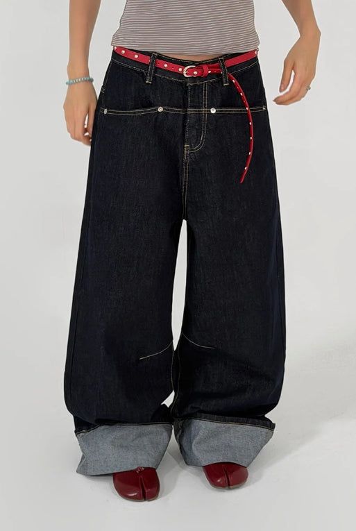 ROLL-UP WIDE DENIM