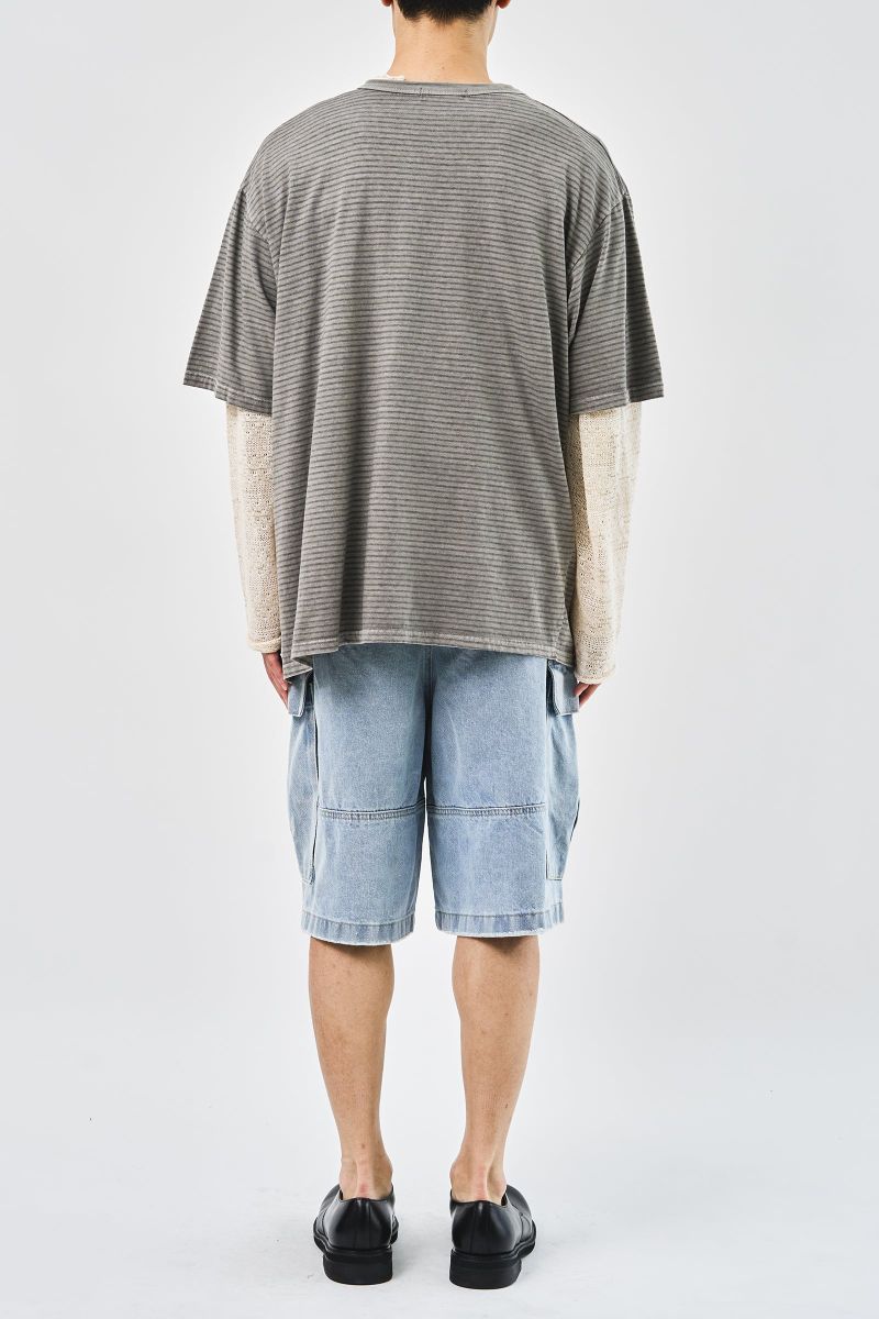 Pace Snap Denim Shorts (2color)
