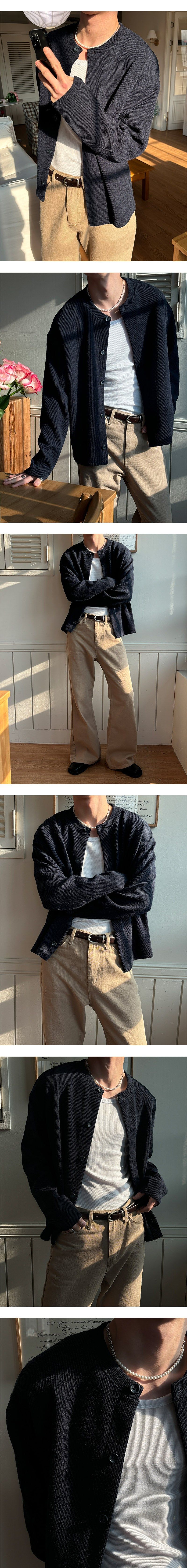  [S/S] Soft round knit cardigan(8color)