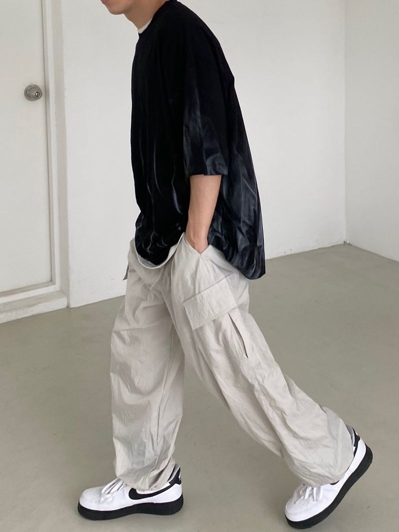 Flame Overfit Round Short Sleeve Tee 2color